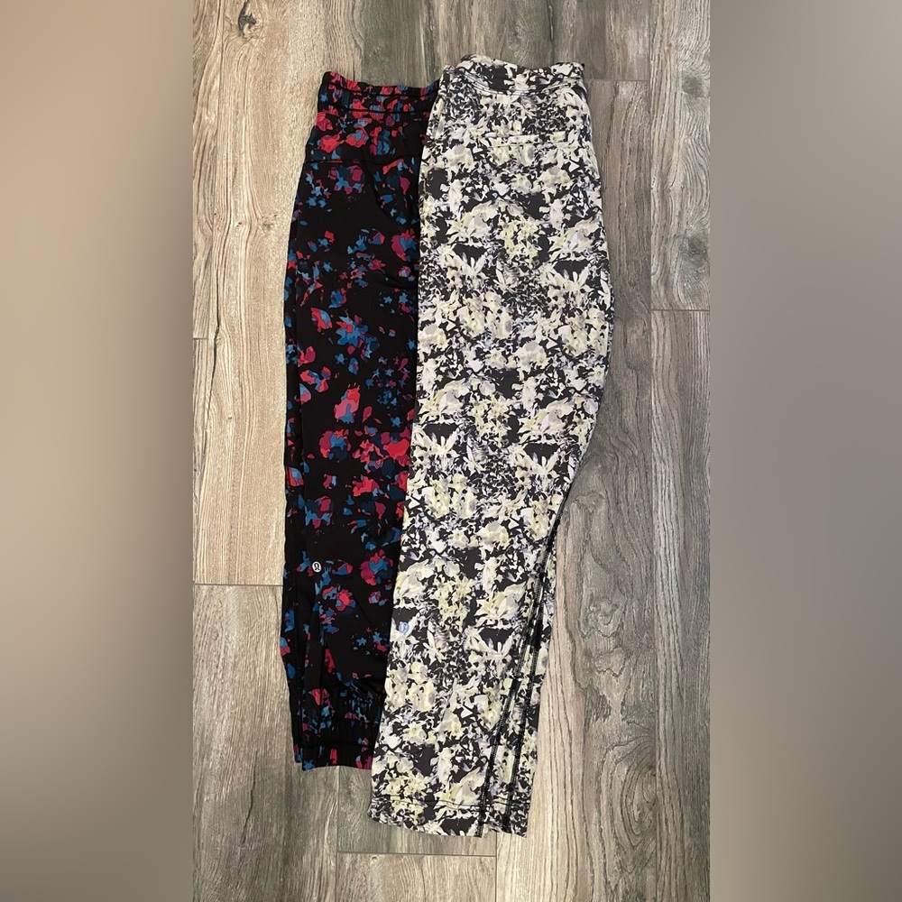 Lot of 2 lululemon patterned pants